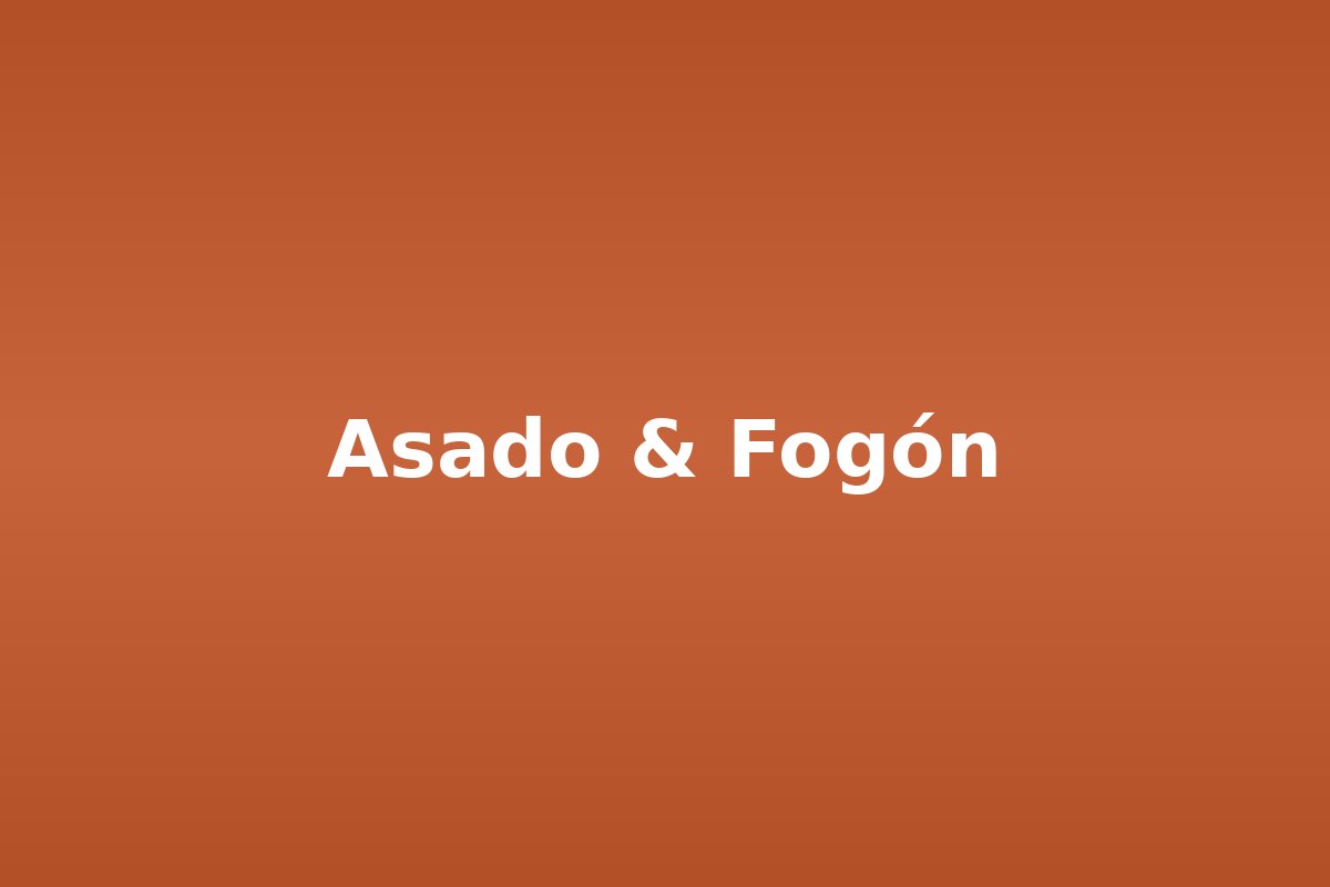 Asado y fogón